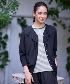 CARA O CRUZ / キャラ・オ・クルス カーディガン・ボレロ | フリルVラインカーディガン