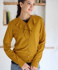 CARA O CRUZ / キャラ・オ・クルス カーディガン・ボレロ | フリルVラインカーディガン