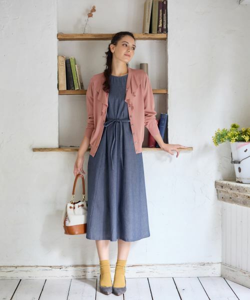 CARA O CRUZ / キャラ・オ・クルス カーディガン・ボレロ | フリルVラインカーディガン | 詳細17