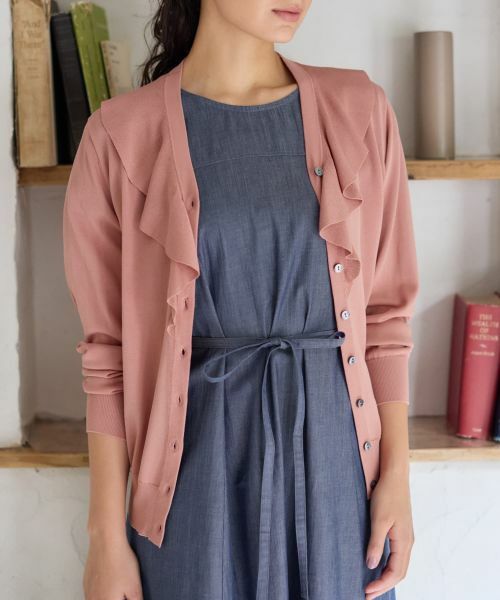 CARA O CRUZ / キャラ・オ・クルス カーディガン・ボレロ | フリルVラインカーディガン | 詳細6