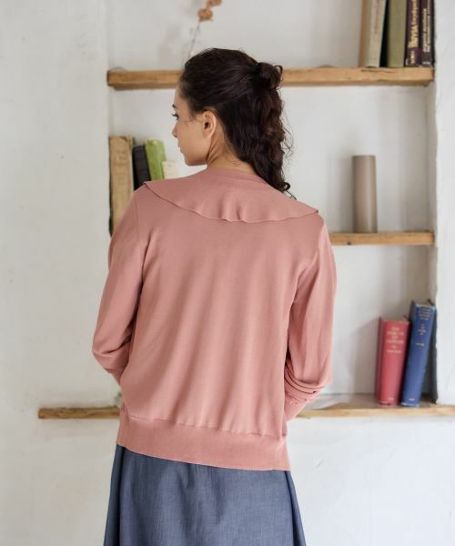 CARA O CRUZ / キャラ・オ・クルス カーディガン・ボレロ | フリルVラインカーディガン | 詳細8