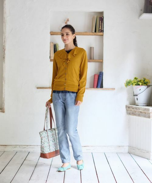 CARA O CRUZ / キャラ・オ・クルス カーディガン・ボレロ | 洗える フリルVラインカーディガン | 詳細15