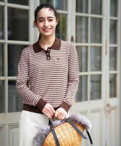 CARA O CRUZ / キャラ・オ・クルス ニット・セーター | ボーダー柄ニットポロ