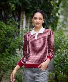 CARA O CRUZ / キャラ・オ・クルス ニット・セーター | ボーダー柄ニットポロ