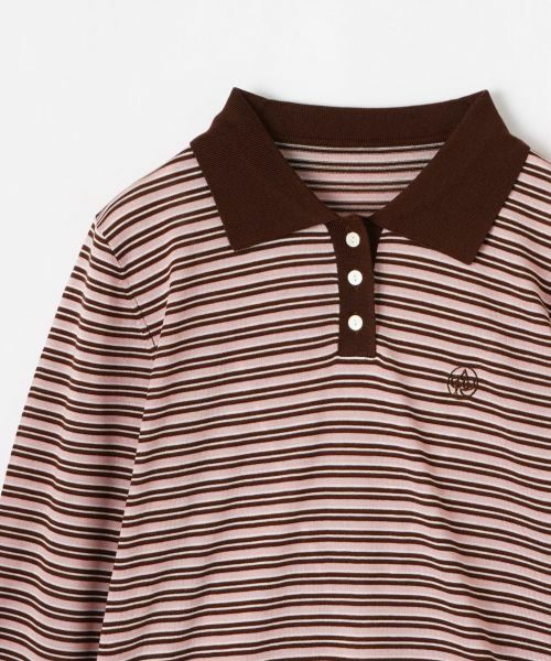 CARA O CRUZ / キャラ・オ・クルス ニット・セーター | ボーダー柄ニットポロ | 詳細25