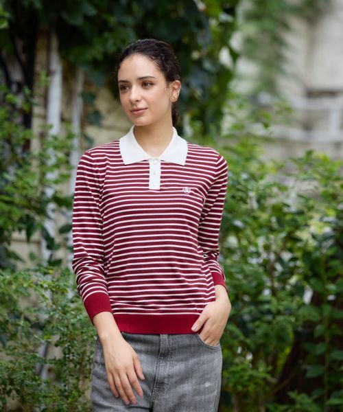 CARA O CRUZ / キャラ・オ・クルス ニット・セーター | ボーダー柄ニットポロ | 詳細28