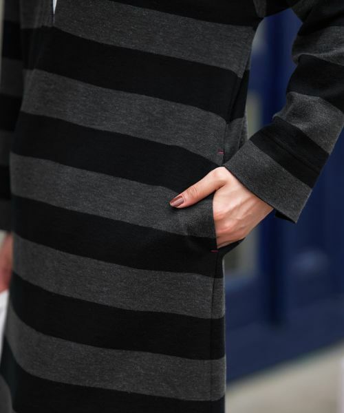 CARA O CRUZ / キャラ・オ・クルス ドレス | ポロシャツボーダーワンピース | 詳細16