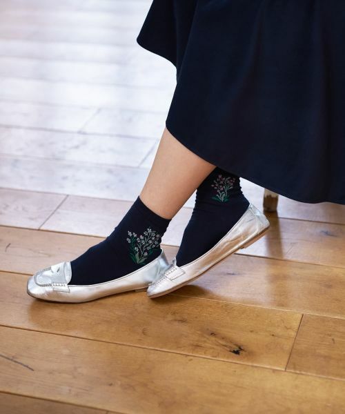 CARA O CRUZ / キャラ・オ・クルス ソックス | ボタニカル柄ショートソックス | 詳細1