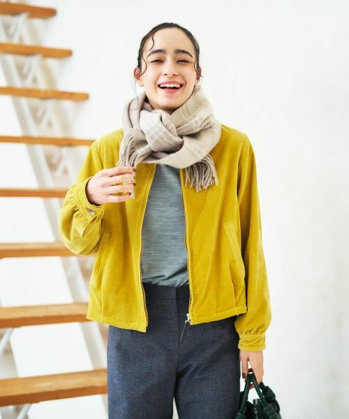 CARA O CRUZ / キャラ・オ・クルス マフラー・ショール・スヌード・ストール | チェックフリンジストール | 詳細1