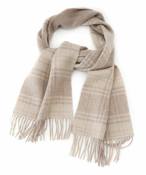 CARA O CRUZ / キャラ・オ・クルス マフラー・ショール・スヌード・ストール | チェックフリンジストール | 詳細12