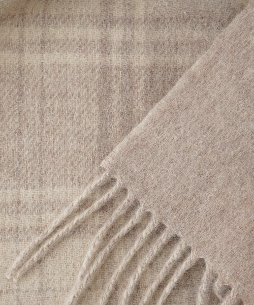 CARA O CRUZ / キャラ・オ・クルス マフラー・ショール・スヌード・ストール | チェックフリンジストール | 詳細13