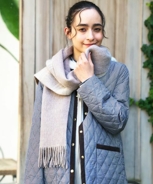 CARA O CRUZ / キャラ・オ・クルス マフラー・ショール・スヌード・ストール | チェックフリンジストール | 詳細7