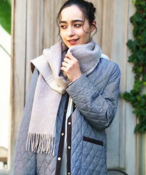 CARA O CRUZ / キャラ・オ・クルス マフラー・ショール・スヌード・ストール | チェックフリンジストール | 詳細8
