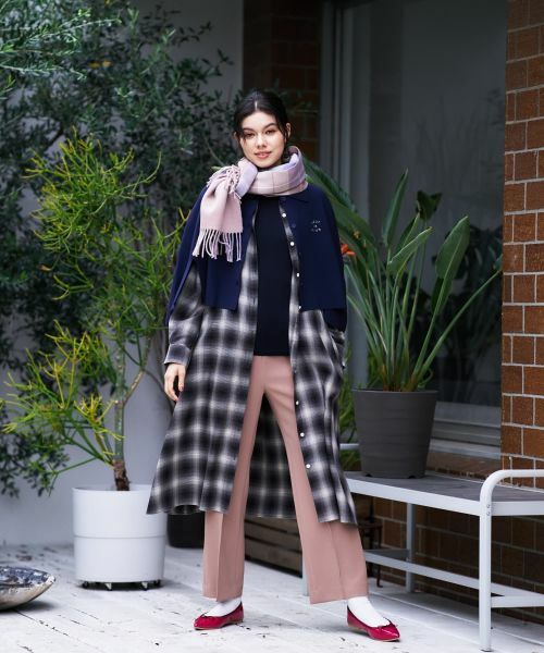 CARA O CRUZ / キャラ・オ・クルス マフラー・ショール・スヌード・ストール | チェックマフラー | 詳細5