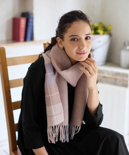 CARA O CRUZ / キャラ・オ・クルス マフラー・ショール・スヌード・ストール | チェックマフラー | 詳細7