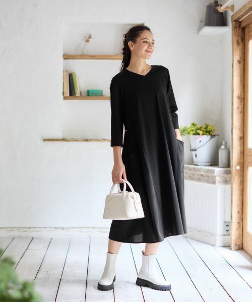 CARA O CRUZ / キャラ・オ・クルス ドレス | Vネックワンピース | 詳細23