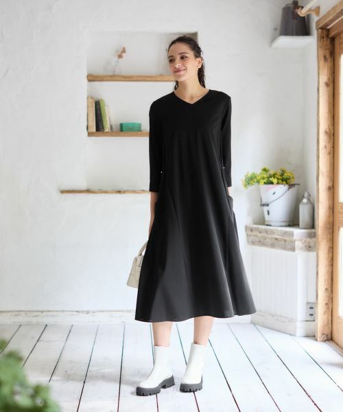 CARA O CRUZ / キャラ・オ・クルス ドレス | Vネックワンピース | 詳細25