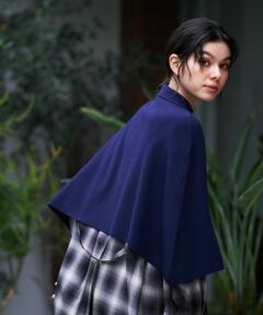 CARA O CRUZ / キャラ・オ・クルス その他小物 | 襟付きニットポンチョ【ピンクリボン】