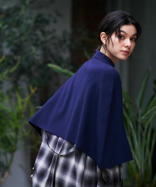 CARA O CRUZ / キャラ・オ・クルス その他小物 | 襟付きニットポンチョ【ピンクリボン】 | 詳細10