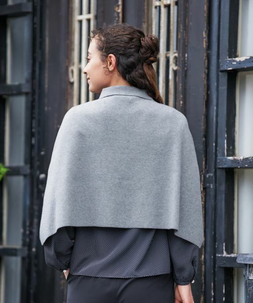 CARA O CRUZ / キャラ・オ・クルス その他小物 | 襟付きニットポンチョ【ピンクリボン】 | 詳細16