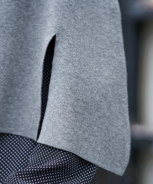 CARA O CRUZ / キャラ・オ・クルス その他小物 | 襟付きニットポンチョ【ピンクリボン】 | 詳細30