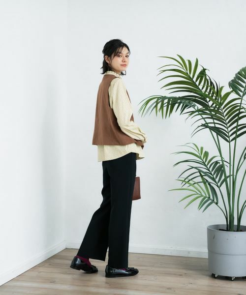 CARA O CRUZ / キャラ・オ・クルス テーラードジャケット | スエードVネックベスト【35th】 | 詳細14