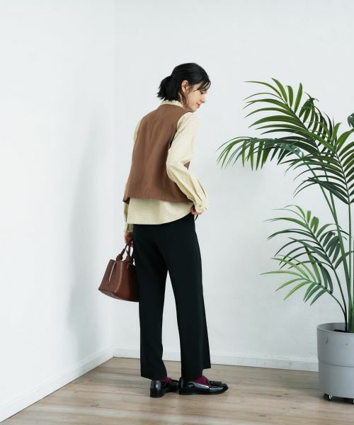 CARA O CRUZ / キャラ・オ・クルス テーラードジャケット | スエードVネックベスト【35th】 | 詳細15