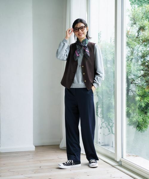 CARA O CRUZ / キャラ・オ・クルス テーラードジャケット | スエードVネックベスト【35th】 | 詳細18