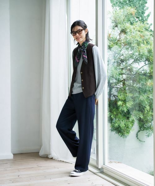 CARA O CRUZ / キャラ・オ・クルス テーラードジャケット | スエードVネックベスト【35th】 | 詳細19