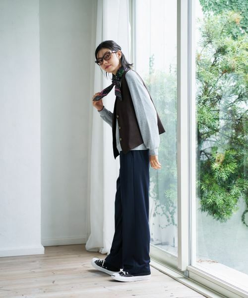 CARA O CRUZ / キャラ・オ・クルス テーラードジャケット | スエードVネックベスト【35th】 | 詳細20