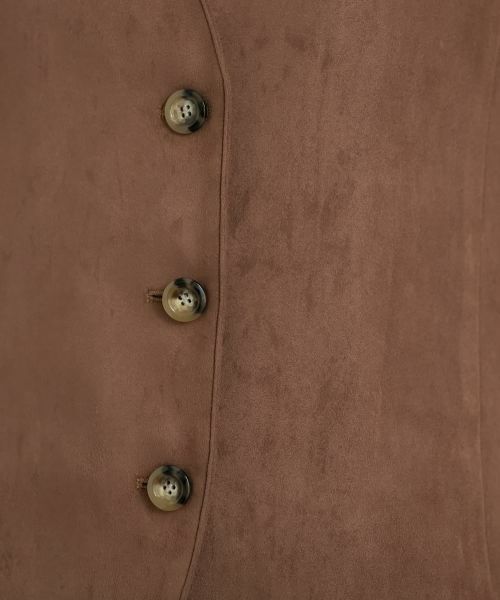 CARA O CRUZ / キャラ・オ・クルス テーラードジャケット | スエードVネックベスト【35th】 | 詳細24