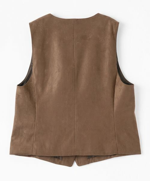 CARA O CRUZ / キャラ・オ・クルス テーラードジャケット | スエードVネックベスト【35th】 | 詳細27
