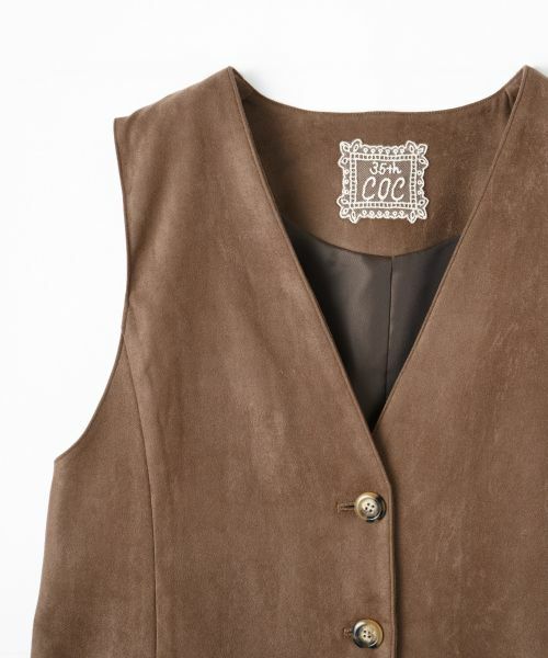 CARA O CRUZ / キャラ・オ・クルス テーラードジャケット | スエードVネックベスト【35th】 | 詳細28