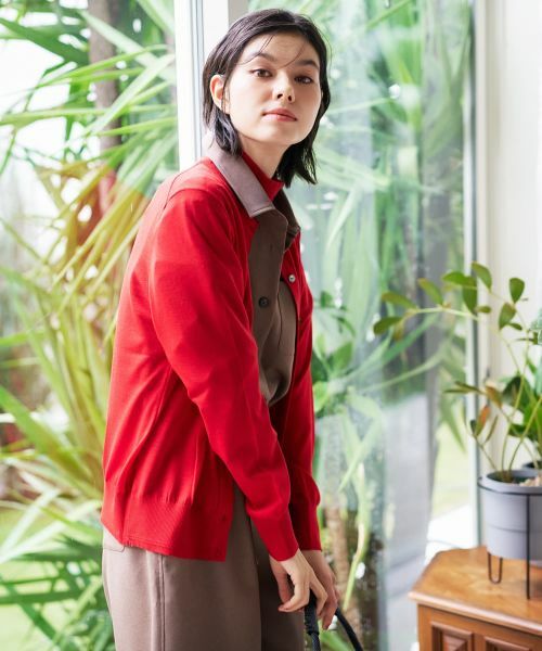 CARA O CRUZ / キャラ・オ・クルス カーディガン・ボレロ | クルーネックカーディガン【ZEGNA BARUFFA】 | 詳細3