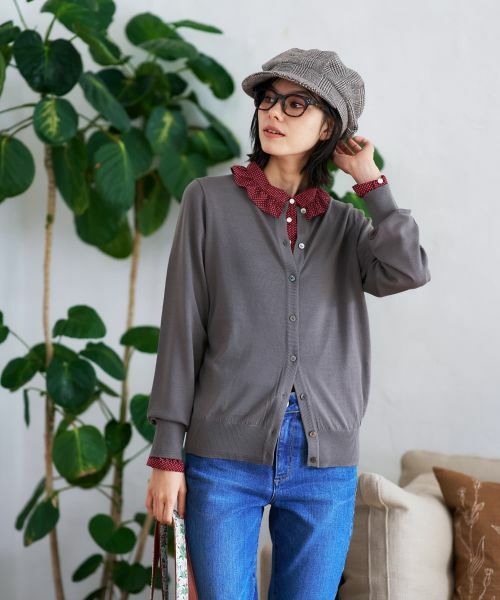 CARA O CRUZ / キャラ・オ・クルス カーディガン・ボレロ | クルーネックカーディガン【ZEGNA BARUFFA】 | 詳細4