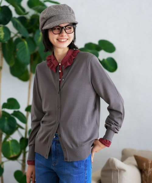 CARA O CRUZ / キャラ・オ・クルス カーディガン・ボレロ | クルーネックカーディガン【ZEGNA BARUFFA】 | 詳細6