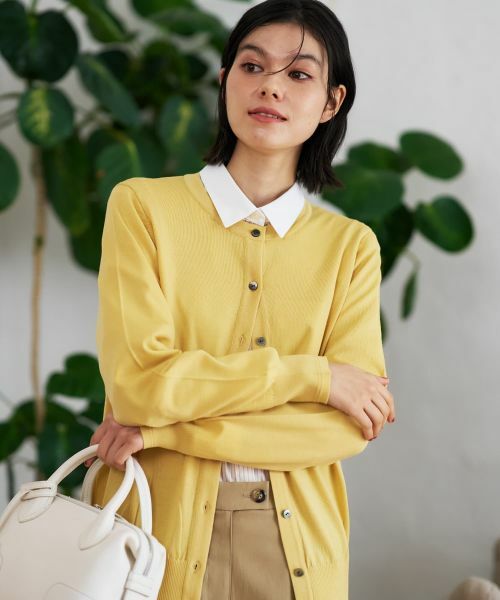 CARA O CRUZ / キャラ・オ・クルス カーディガン・ボレロ | クルーネックカーディガン【ZEGNA BARUFFA】 | 詳細8