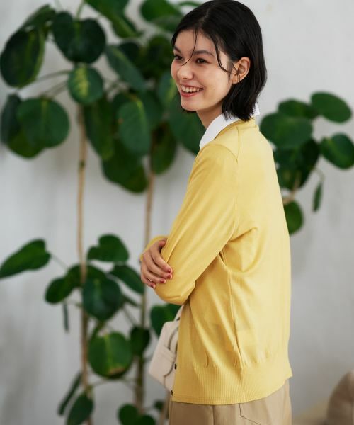 CARA O CRUZ / キャラ・オ・クルス カーディガン・ボレロ | クルーネックカーディガン【ZEGNA BARUFFA】 | 詳細9