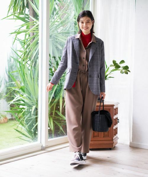 CARA O CRUZ / キャラ・オ・クルス テーラードジャケット | グレンチェックブレザー | 詳細13