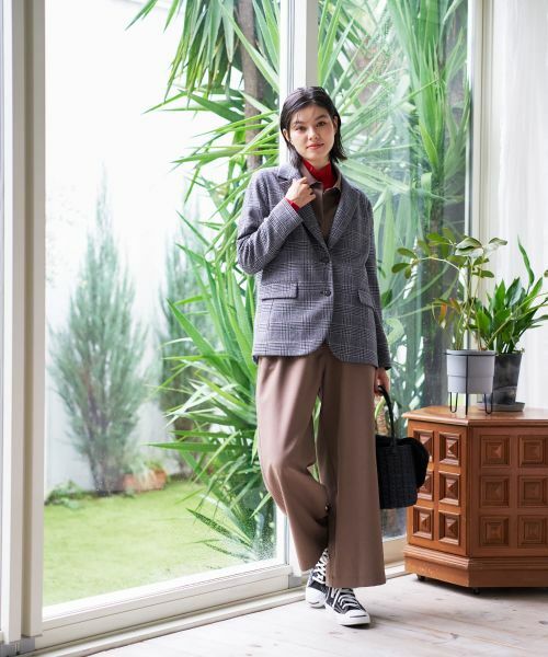 CARA O CRUZ / キャラ・オ・クルス テーラードジャケット | グレンチェックブレザー | 詳細18