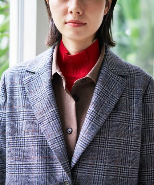 CARA O CRUZ / キャラ・オ・クルス テーラードジャケット | グレンチェックブレザー | 詳細25