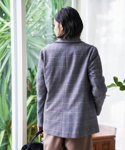 CARA O CRUZ / キャラ・オ・クルス テーラードジャケット | グレンチェックブレザー | 詳細6