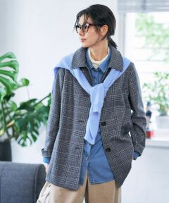 CARA O CRUZ / キャラ・オ・クルス テーラードジャケット | グレンチェックジャケット
