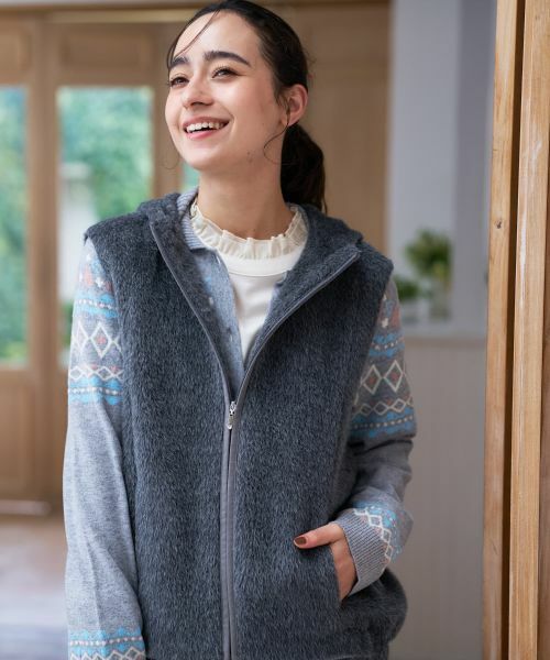 CARA O CRUZ / キャラ・オ・クルス テーラードジャケット | フーデッドジップベスト | 詳細10