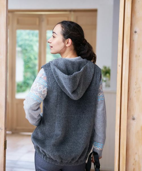 CARA O CRUZ / キャラ・オ・クルス テーラードジャケット | フーデッドジップベスト | 詳細11