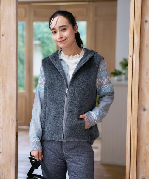 CARA O CRUZ / キャラ・オ・クルス テーラードジャケット | フーデッドジップベスト | 詳細8