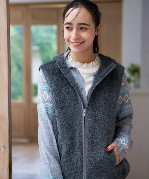 CARA O CRUZ / キャラ・オ・クルス テーラードジャケット | フーデッドジップベスト | 詳細9