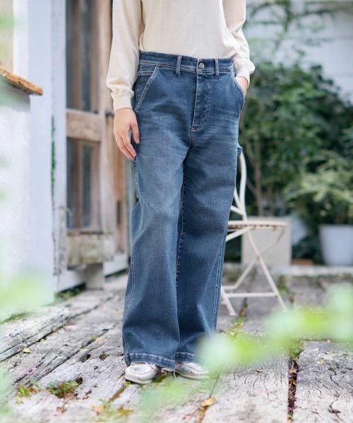 CARA O CRUZ / キャラ・オ・クルス デニムパンツ | ペインターワイドデニムパンツ | 詳細1