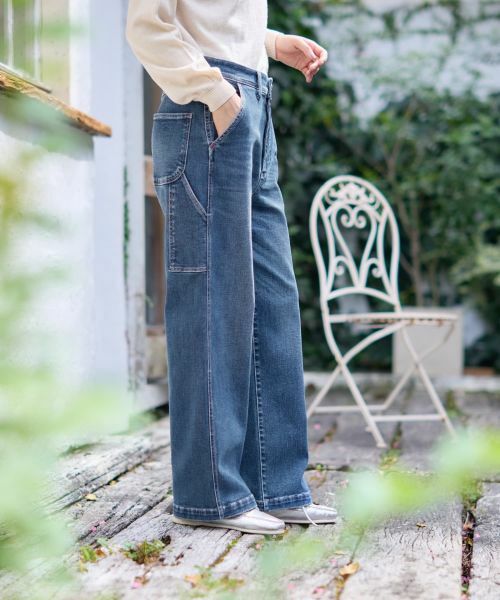 CARA O CRUZ / キャラ・オ・クルス デニムパンツ | ペインターワイドデニムパンツ | 詳細3