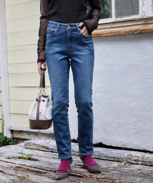 CARA O CRUZ / キャラ・オ・クルス デニムパンツ | スリムデニムパンツ(ネイビー系)